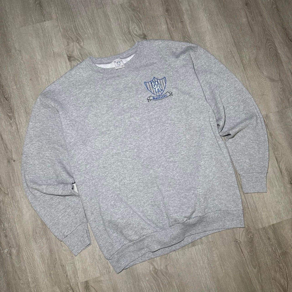 Vintage Kentucky Wildcats 90's grey embroidered logo sweatshirt